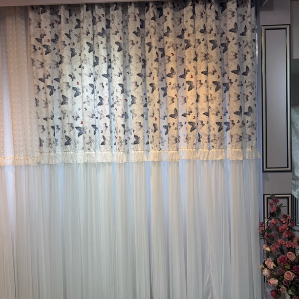 超级好看仙女窗帘公主风轻奢高级感