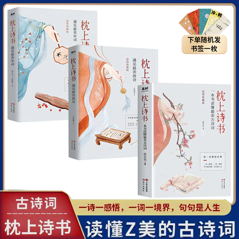 枕上诗书：一本书读懂zui美古诗词 一诗一词一故事诗词歌赋书籍