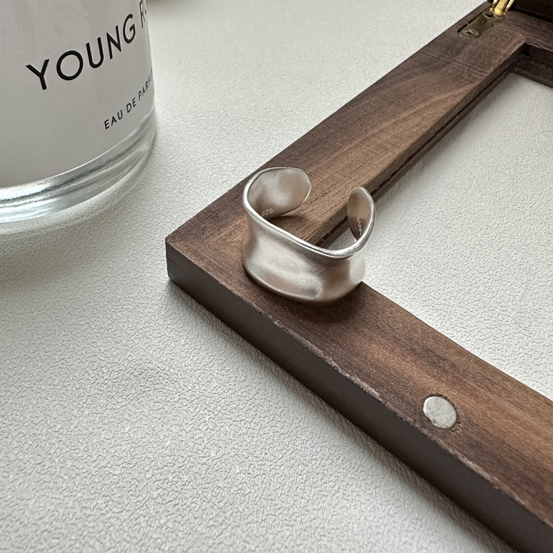 925银戒指 时尚百搭个性指环韩系博主款气质女气质-松本戒指0002