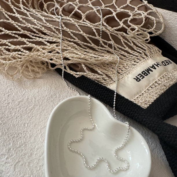 坠链均925银 时尚百搭气质简约基础百搭款长链-光珠圆珠素链0143