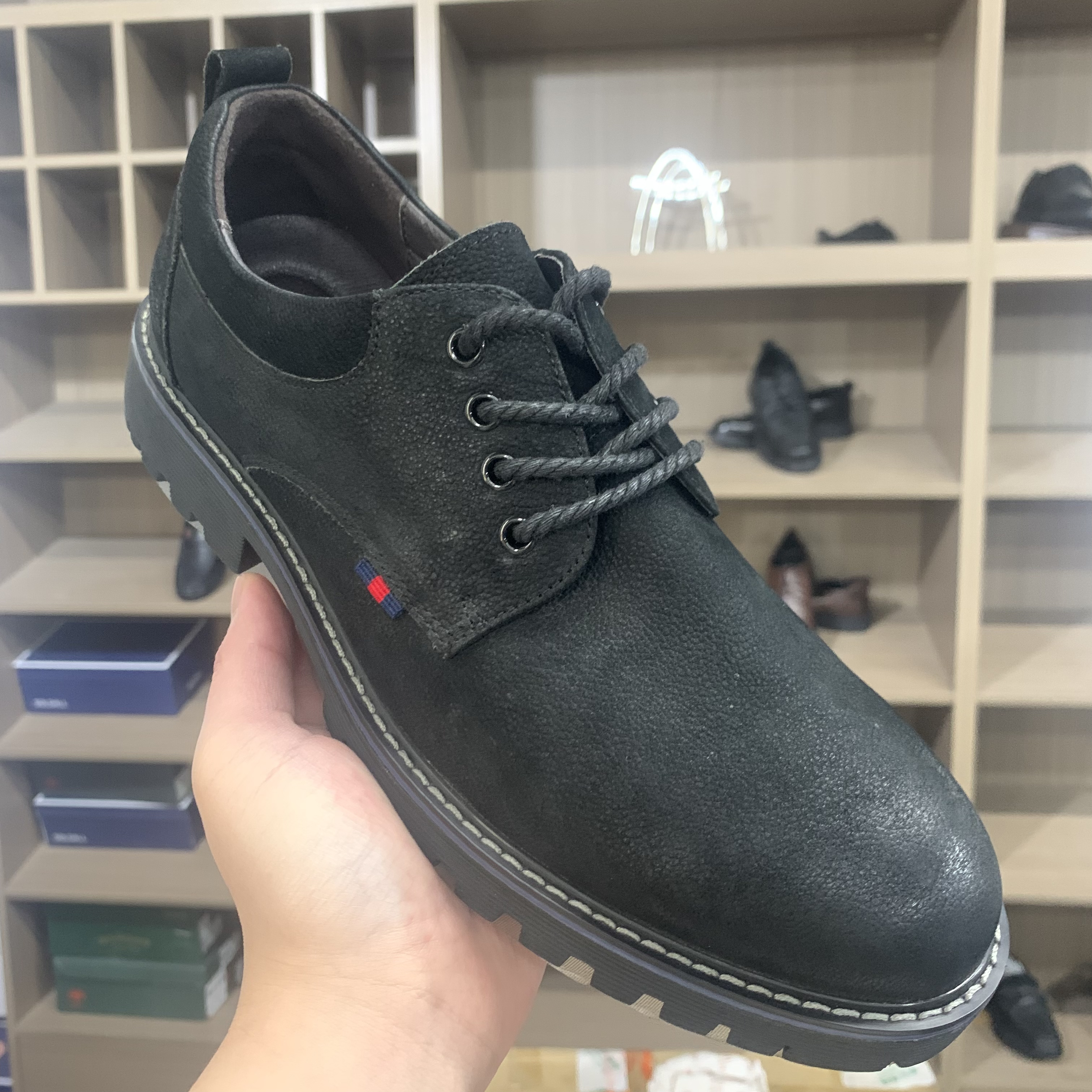 2025夏季海家男士休闲真皮男鞋海036A