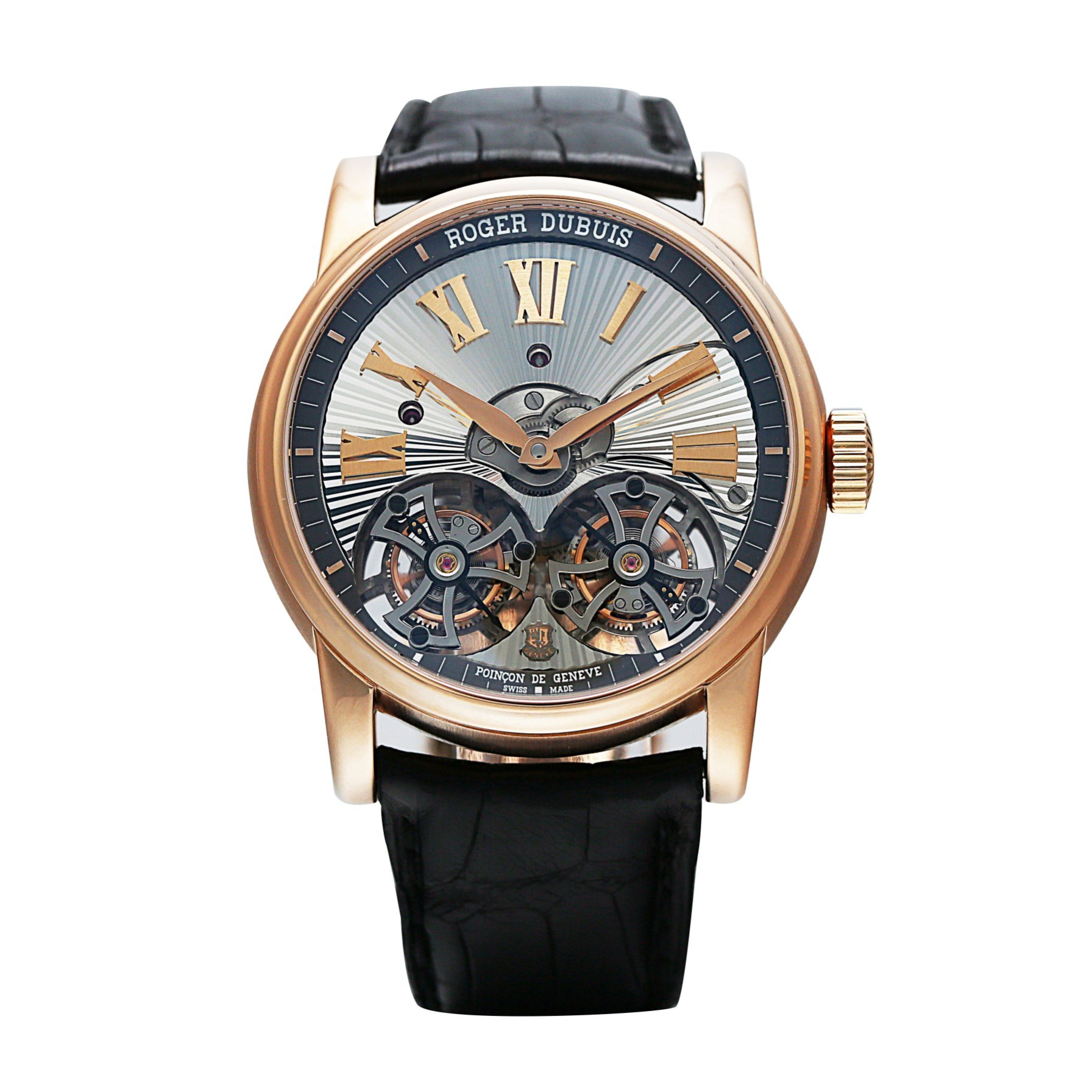 95新 ROGER DUBUIS/罗杰杜彼 致敬/RDDBHO0563/单表/陀飞轮男士表