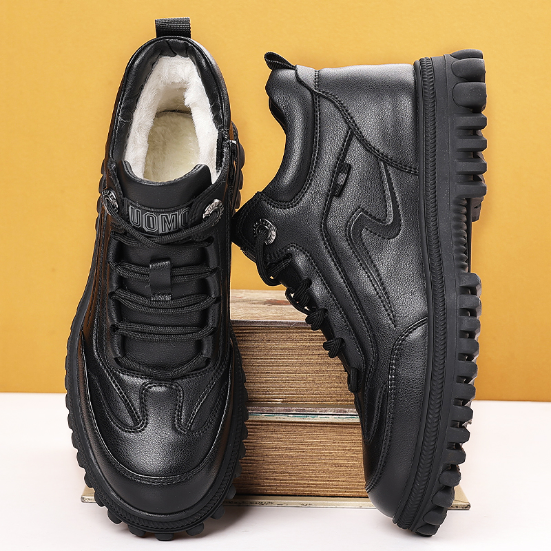 大码棉鞋冬季47加绒马丁靴男士短靴东北户外雪地靴48保暖爸爸男鞋