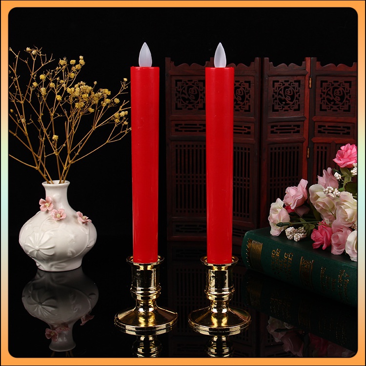 电子LED仿真蜡烛灯神台家用新款仿真火焰灯乔迁结婚新年日用套装