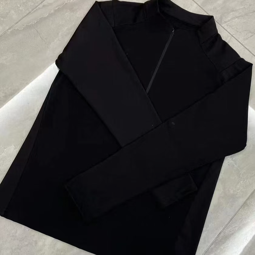 户外加绒休闲衣男女同款气质长袖百搭黑色修身秋冬