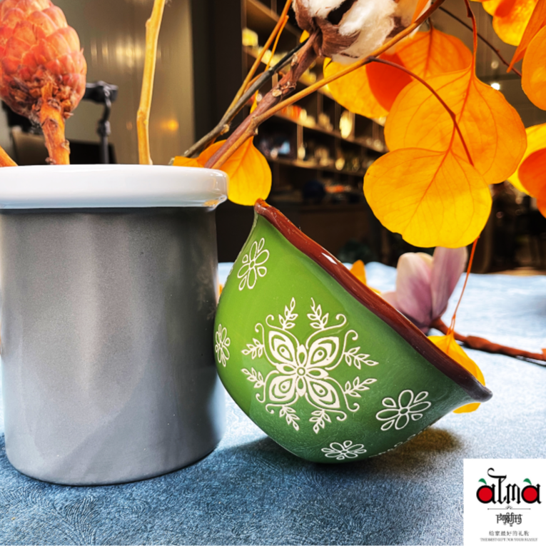 阿勒玛 新疆包邮（常青藤）6寸面碗手绘陶瓷家用加厚防烫汤饭碗餐具