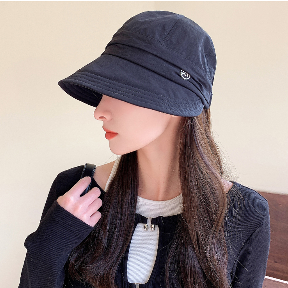 夏季鸭舌帽渔夫帽显脸小遮阳防晒紫外线素颜透气鸭舌帽子棒球帽潮