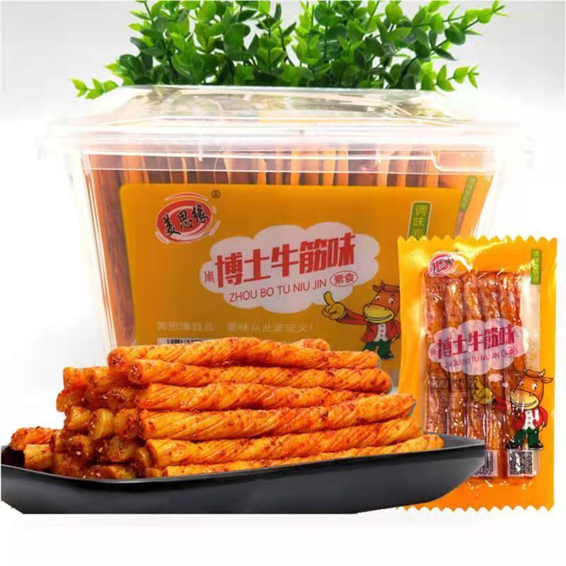 美思缘博士牛筋辣条面筋制品麻辣香辣零食辣棒网红休闲小吃辣卷