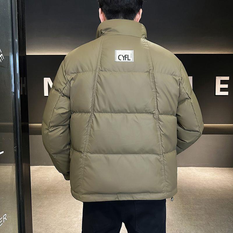 波司登免洗皮面料80白鸭绒中青年羽绒服男立领上衣户外轻便秋冬季