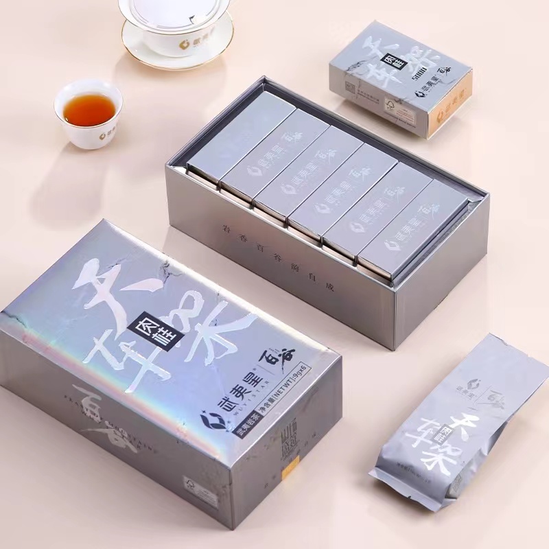 武夷星百谷银装天车架肉桂茶叶54g正岩礼盒装