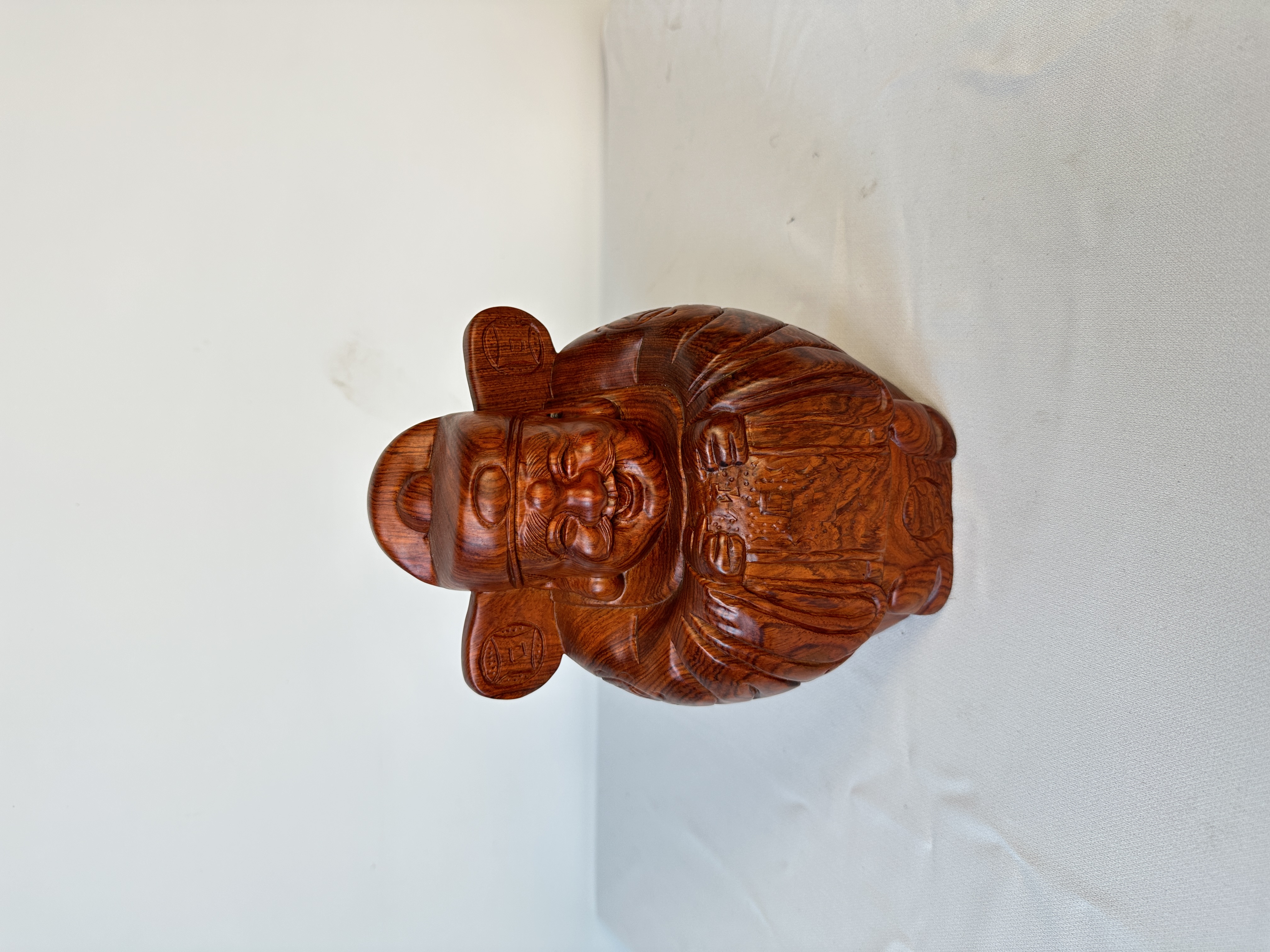 MH财爷20cm 木雕工艺财爷 花梨木财神工艺品雕件 工艺品摆件财爷