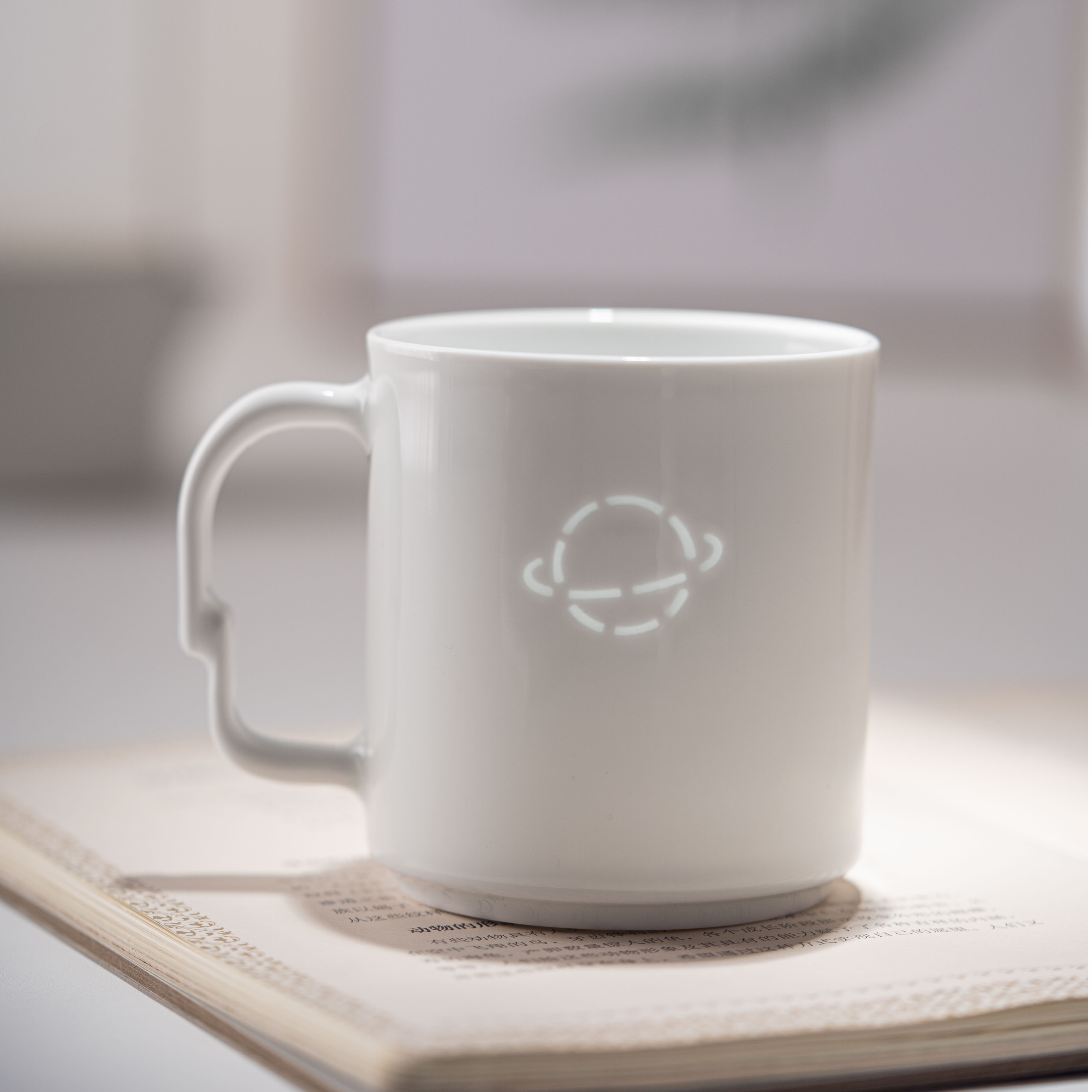 富玉【星球】景德镇陶瓷马克杯茶杯创意简约纯白玲珑ins风礼盒