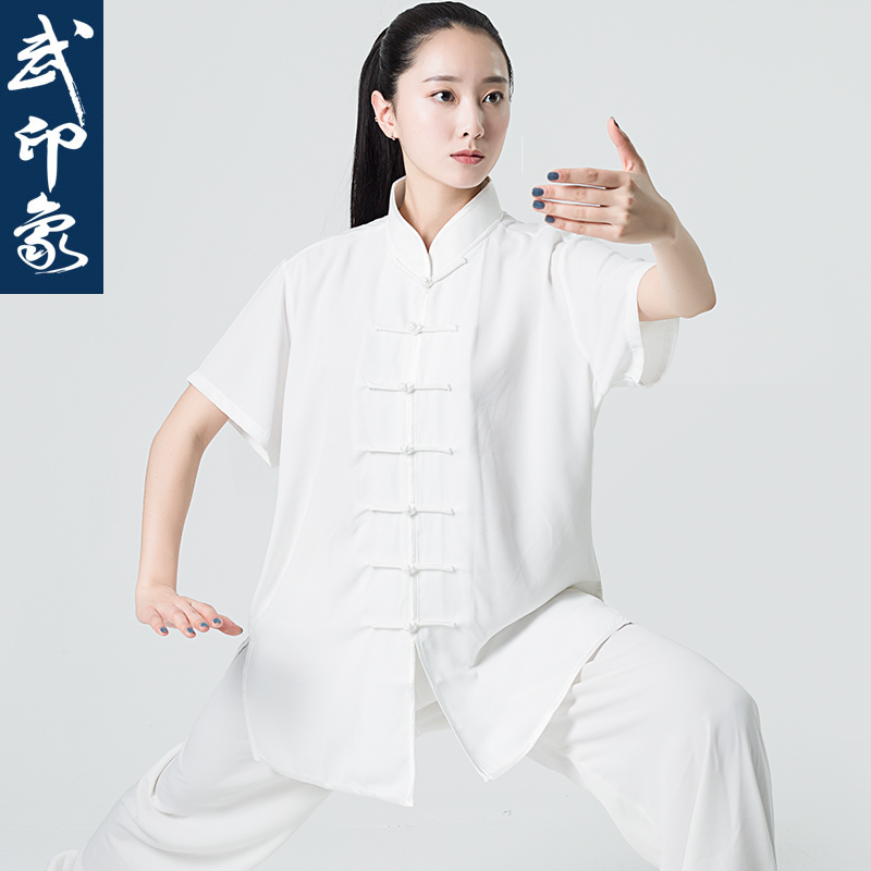 太极服女夏季薄款短袖套装太极拳练功服新款太极服男中国风武印象
