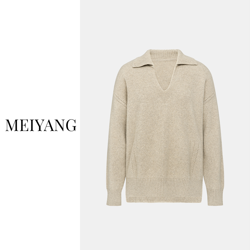 【断码捡漏】美洋MEIYANG 卡布奇诺羊绒毛衣 