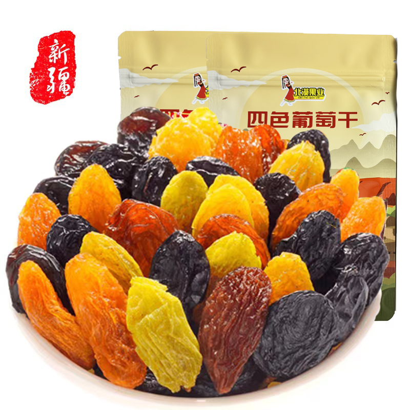 新疆四色葡萄干252g*4袋S