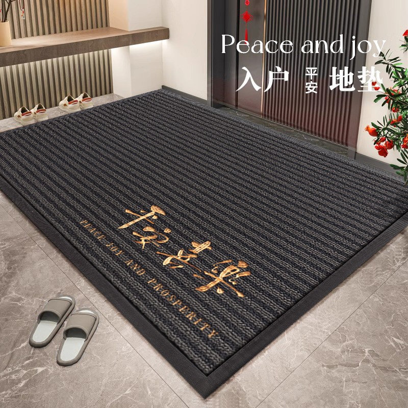 家用地垫入户门垫出入平安脚垫吸水除尘防滑垫子别墅免洗高端地毯