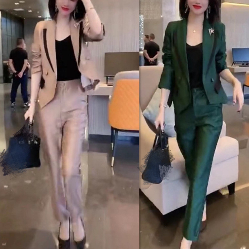 新款时尚翻领长袖拼接修身显瘦女装