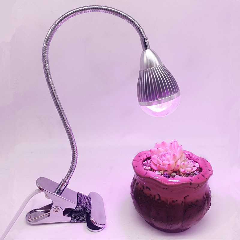 多肉补光灯防徒上色夹子式全光谱LED仿太阳家用植物盆景生长灯