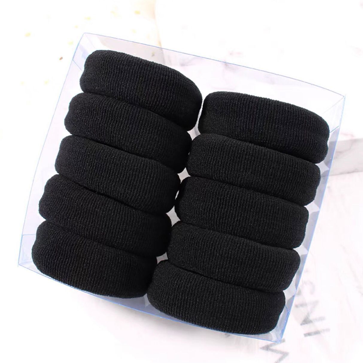 【10根】大号加粗加宽高弹力皮筋简约头绳扎高马尾丸子头发圈发绳