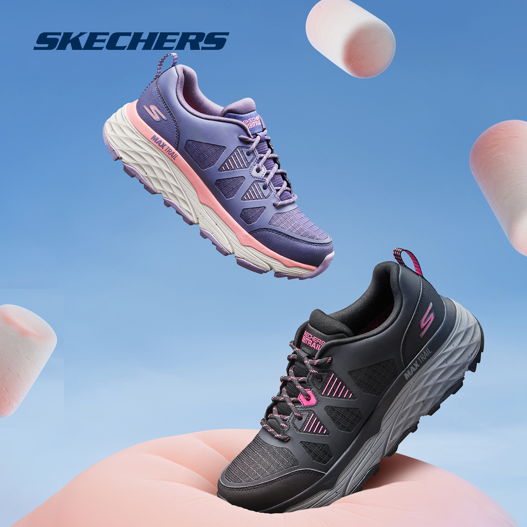 斯凯奇女款缓震防滑耐磨舒适休闲户外防水运动减震跑步鞋129151C