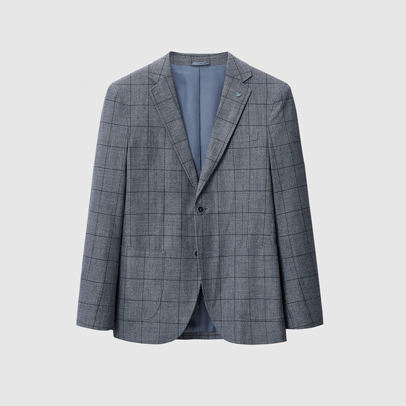 休闲棉质西服男士2024春秋季款青年商务感西装单西便服韩版便西