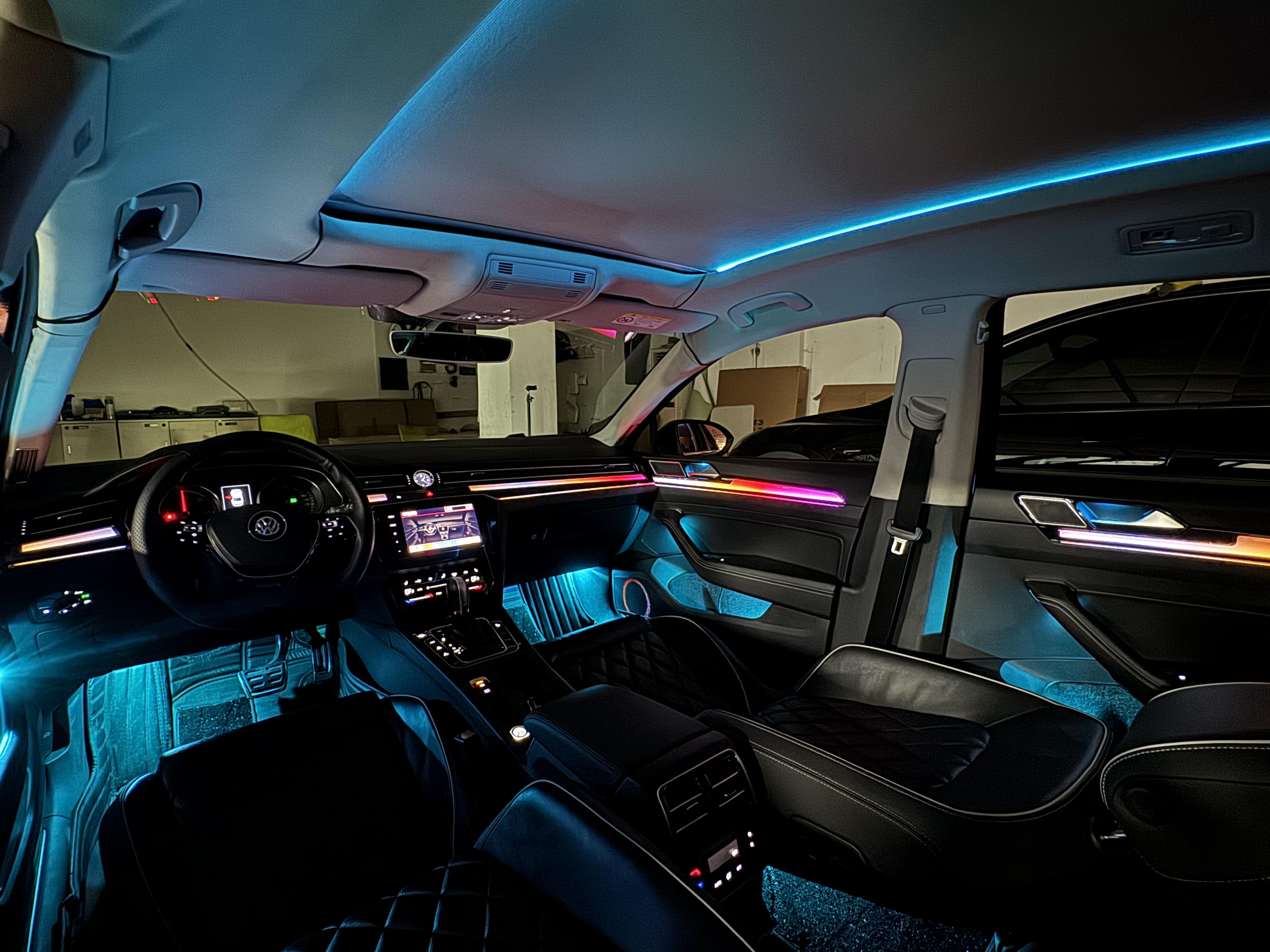 适用17-24款大众迈腾b8氛围灯专用原厂动态光影气氛灯车内改装