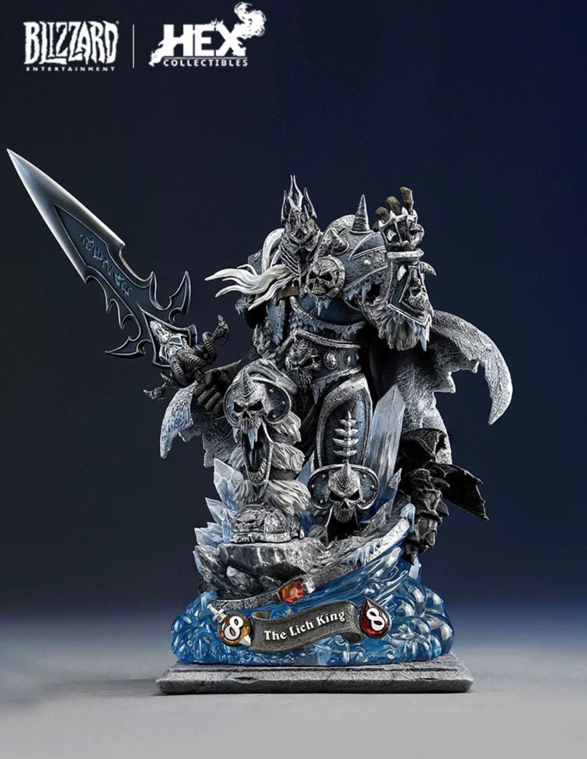 意向卡 HEX 巫妖王 1:10 魔兽世界 版权雕像GK模型现货到付