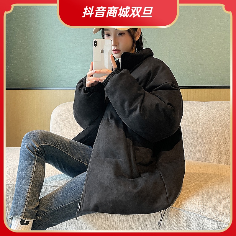 森源GSQN秋冬季情侣加厚时尚帅气宽松简约青春潮流面包服保暖棉衣