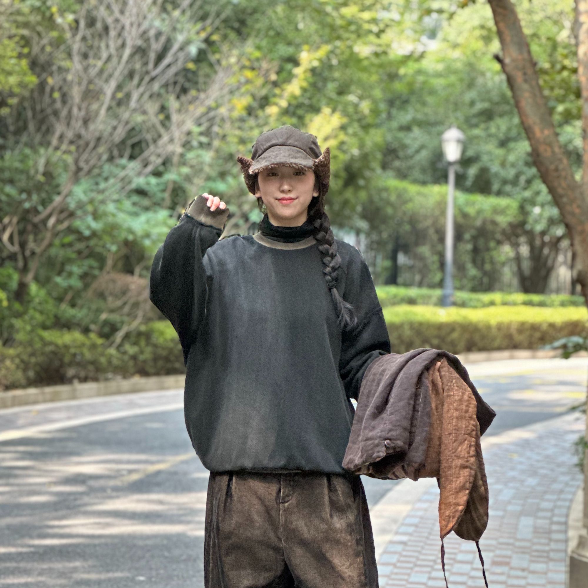 昔玙211221-23卫衣 长袖 休闲 百搭圆领 潮流 秋季 衣长71胸围133