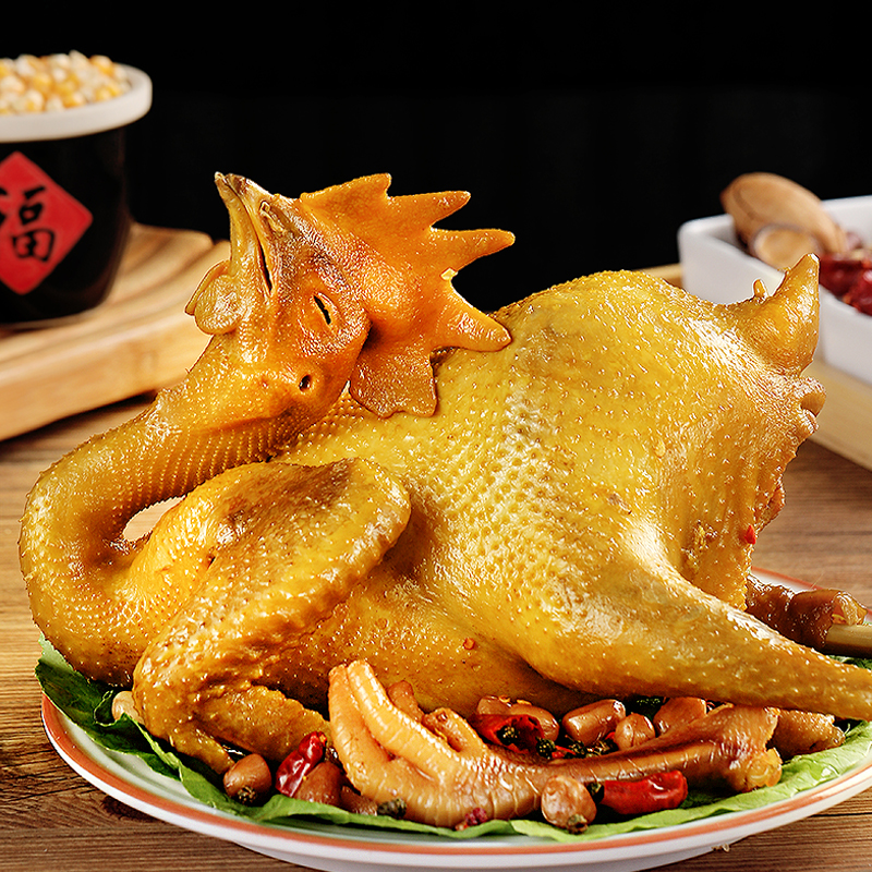 河南老字号 夏邑特产 丹谊桶子鸡整只900克皮脆肉香不辣