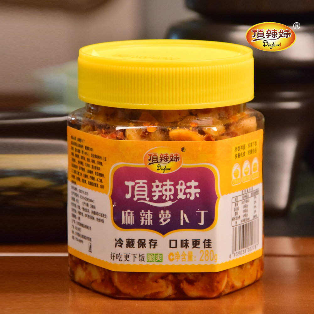 dinglamei/顶辣妹香辣味东北酱菜好吃罐装萝卜干下饭菜咸菜