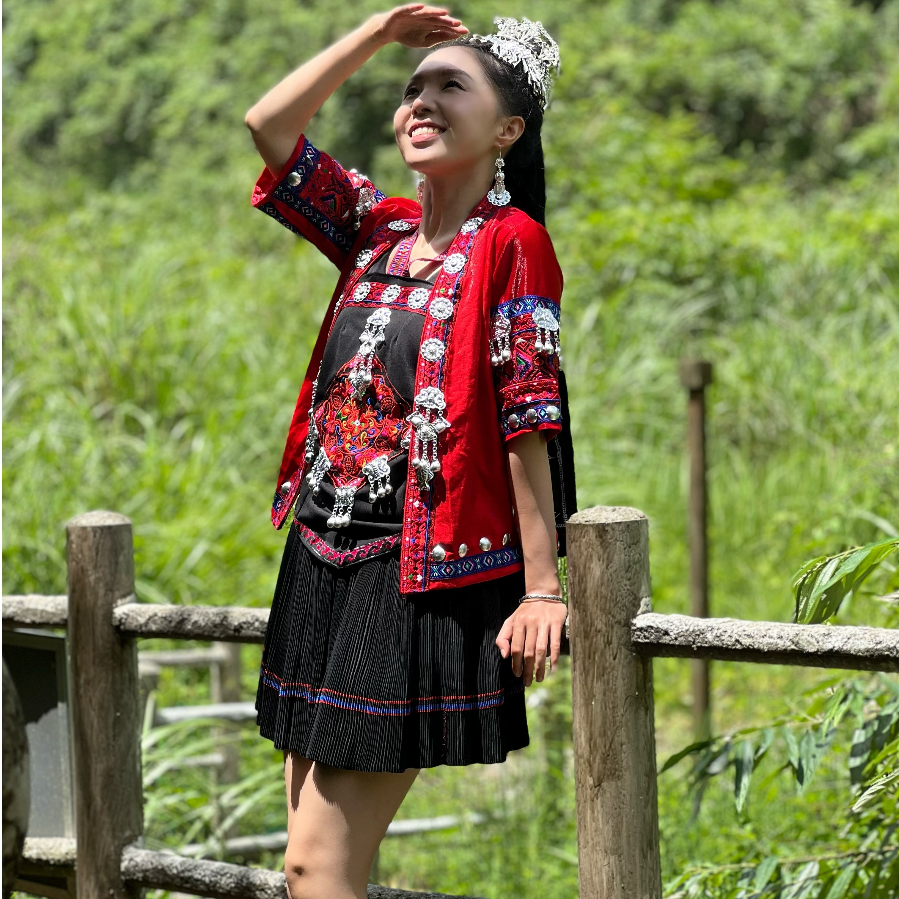 少数民族百搭百褶裙民族风裙装苗装百搭款裙装