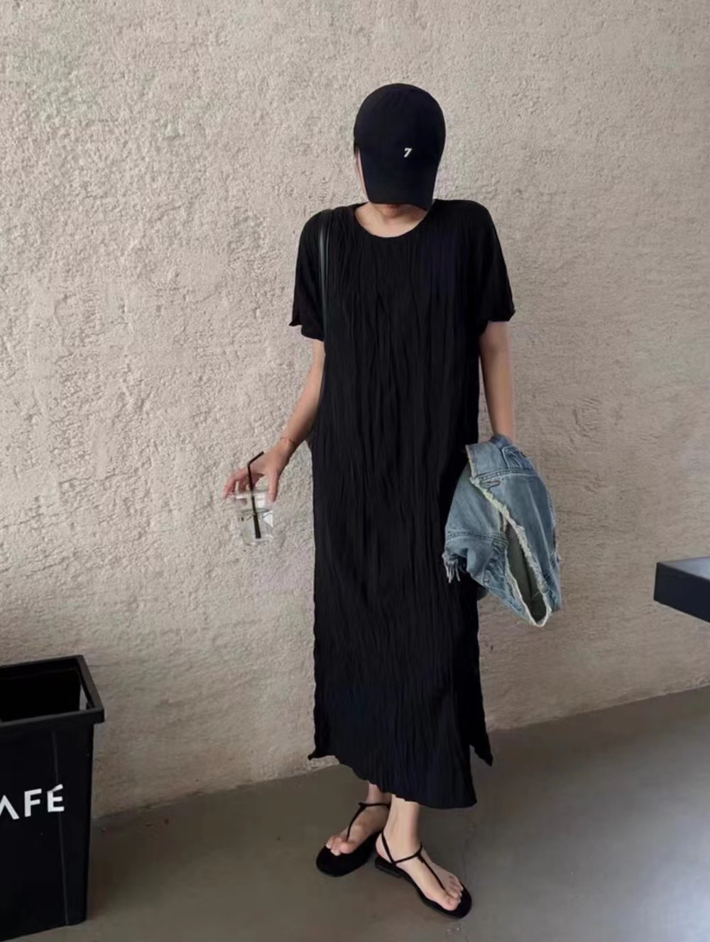 【半夏】（留言备注编码）气质宽松连衣裙