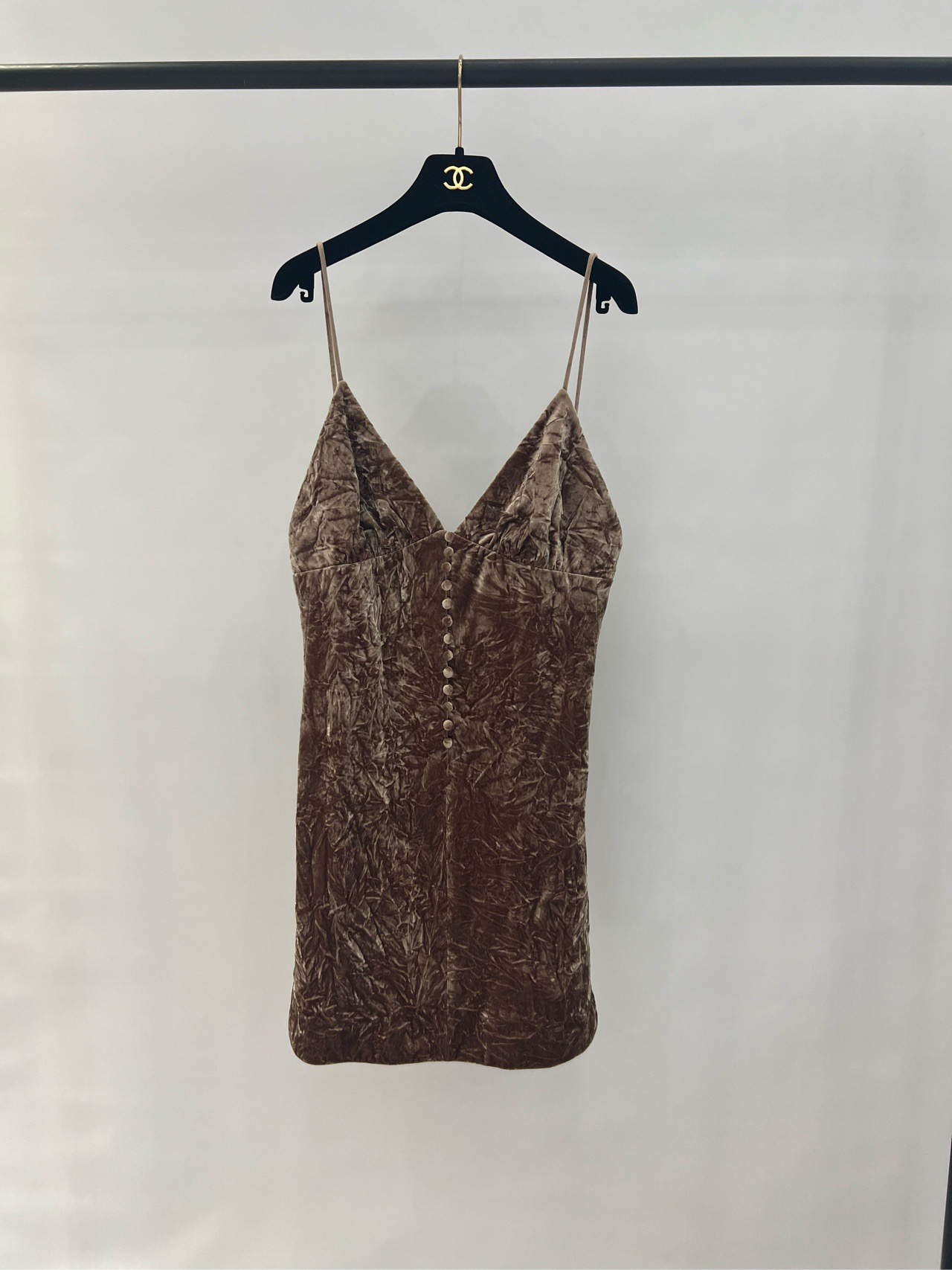 99新 YSL/圣罗兰 新款吊带裙连衣裙小礼服 42码 00497