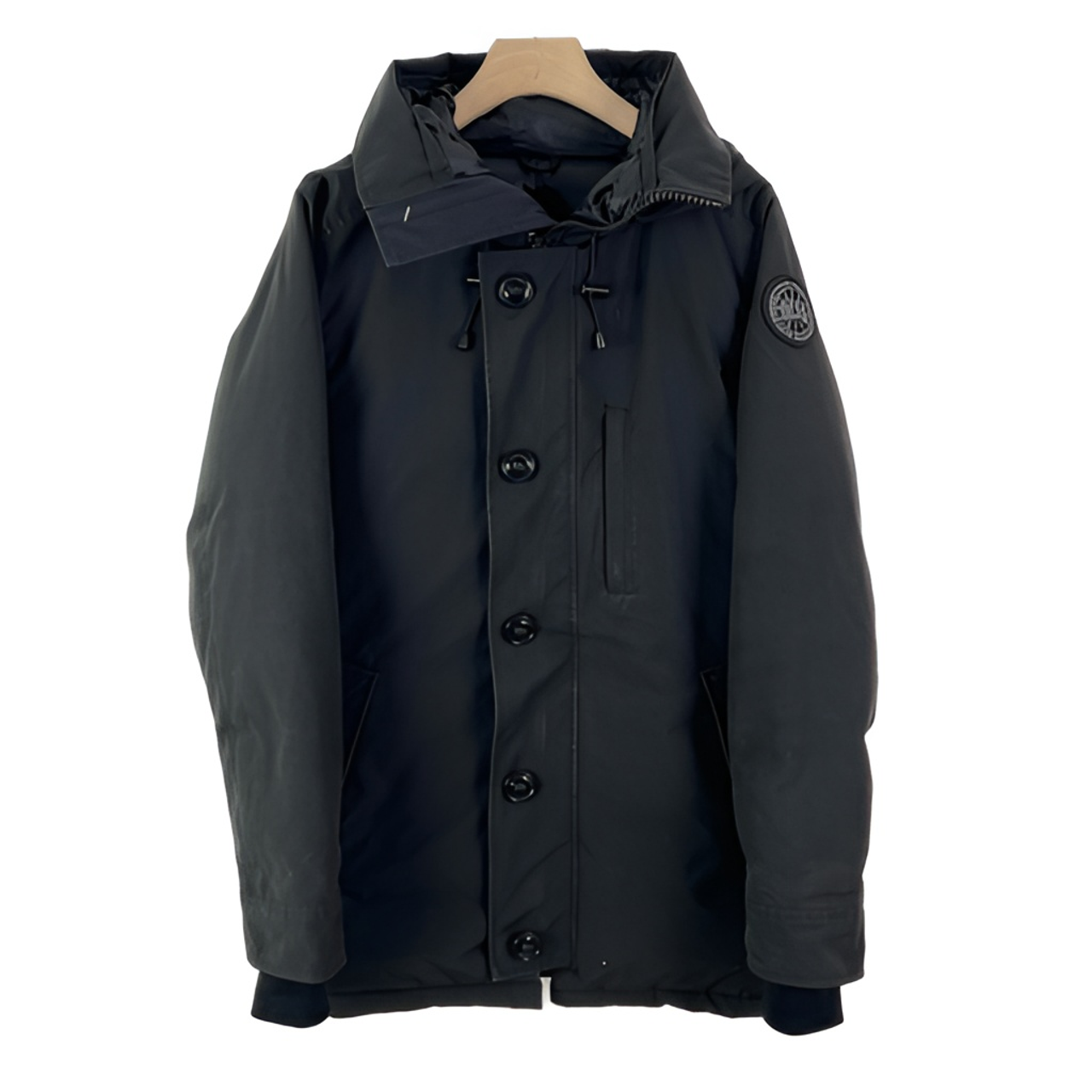 Canada Goose/加拿大鹅/m码/黑标派克羽绒服/95新/部分泛白/00577