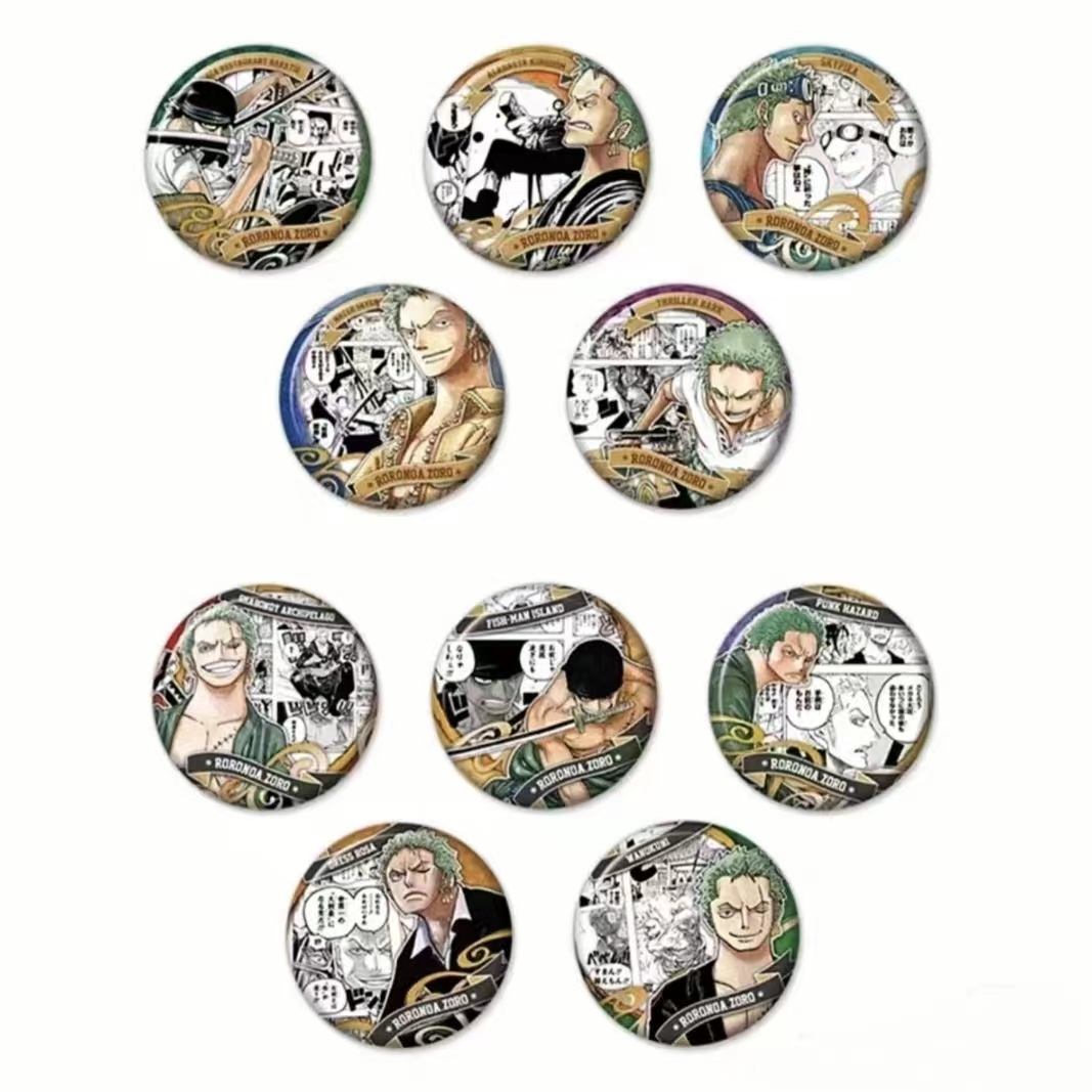 [海贼王]-个人池-海贼王索隆第一、二弹原画徽章