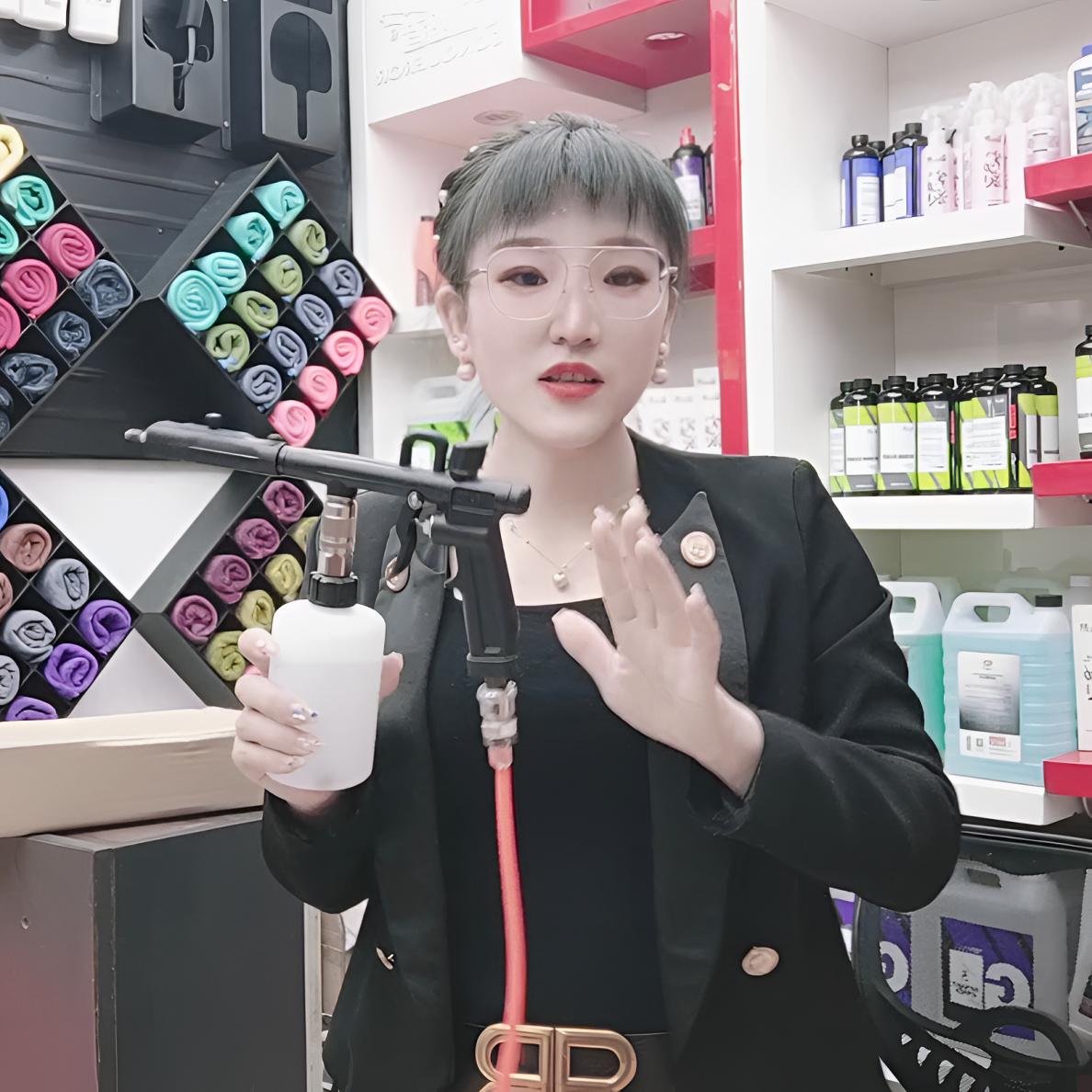 棚顶清洗枪，气动内饰清洗工具，龙卷风清洗工具。可调洗车