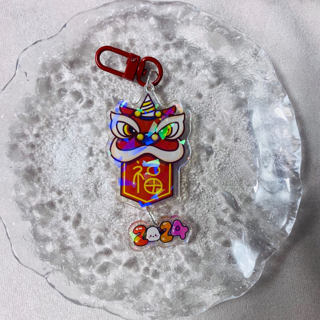 新年kt帕恰狗亚克力片片diy潮玩盲盒