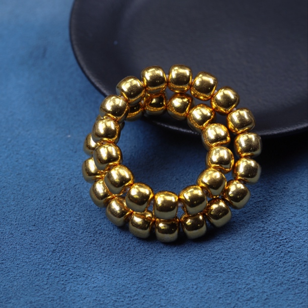 足金配饰 7mm 老型手串 古法工艺