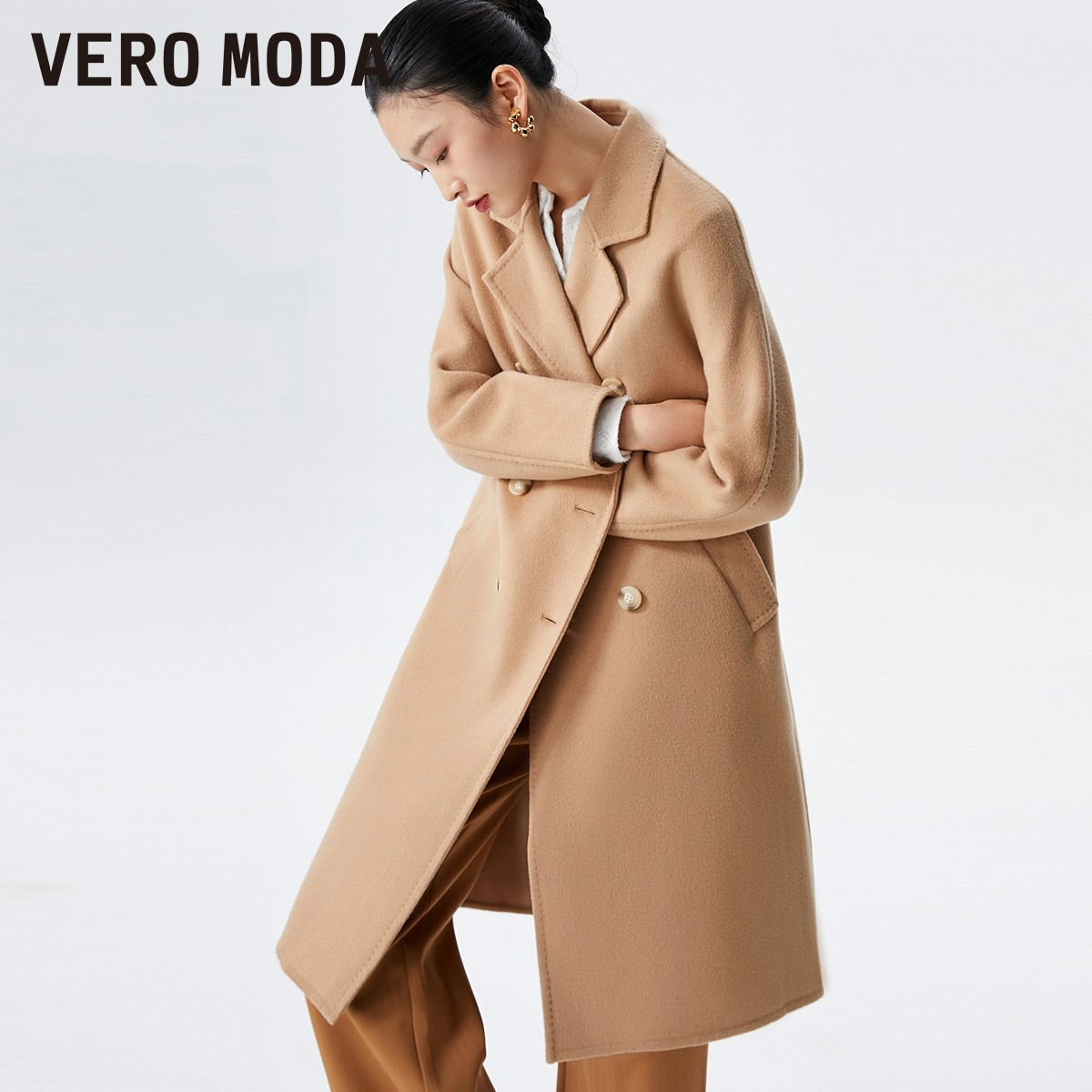 【达人推荐】Vero Moda龙年热力质感绵羊毛纯毛呢双面呢|322427025