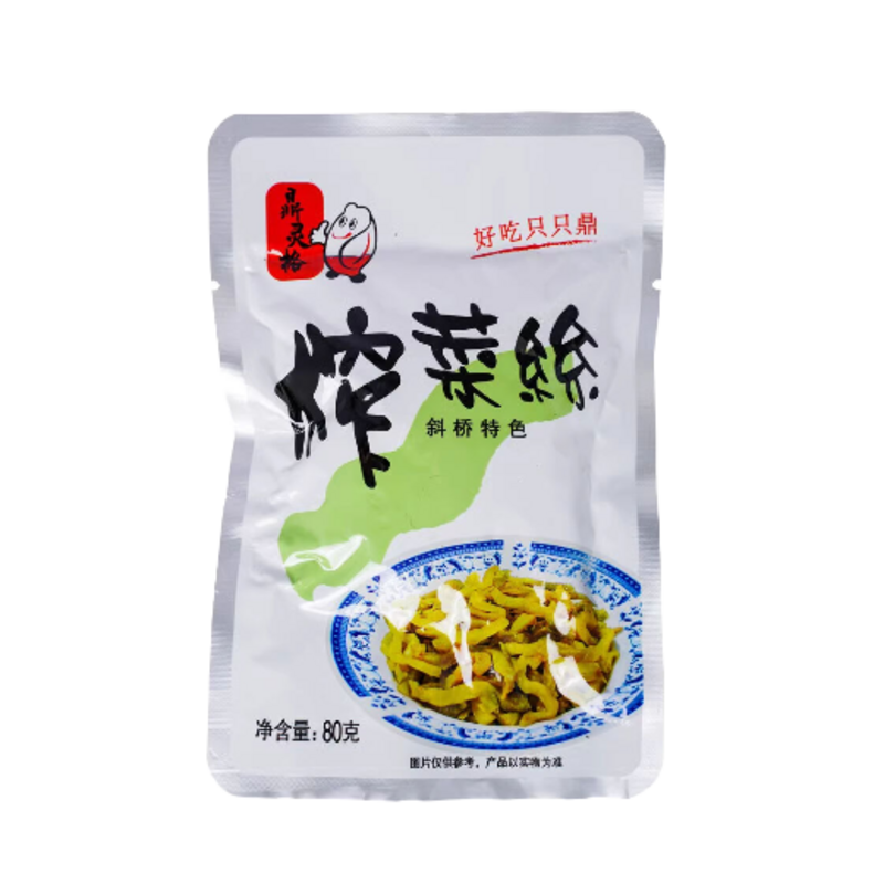 鼎灵格榨菜丝80g/袋