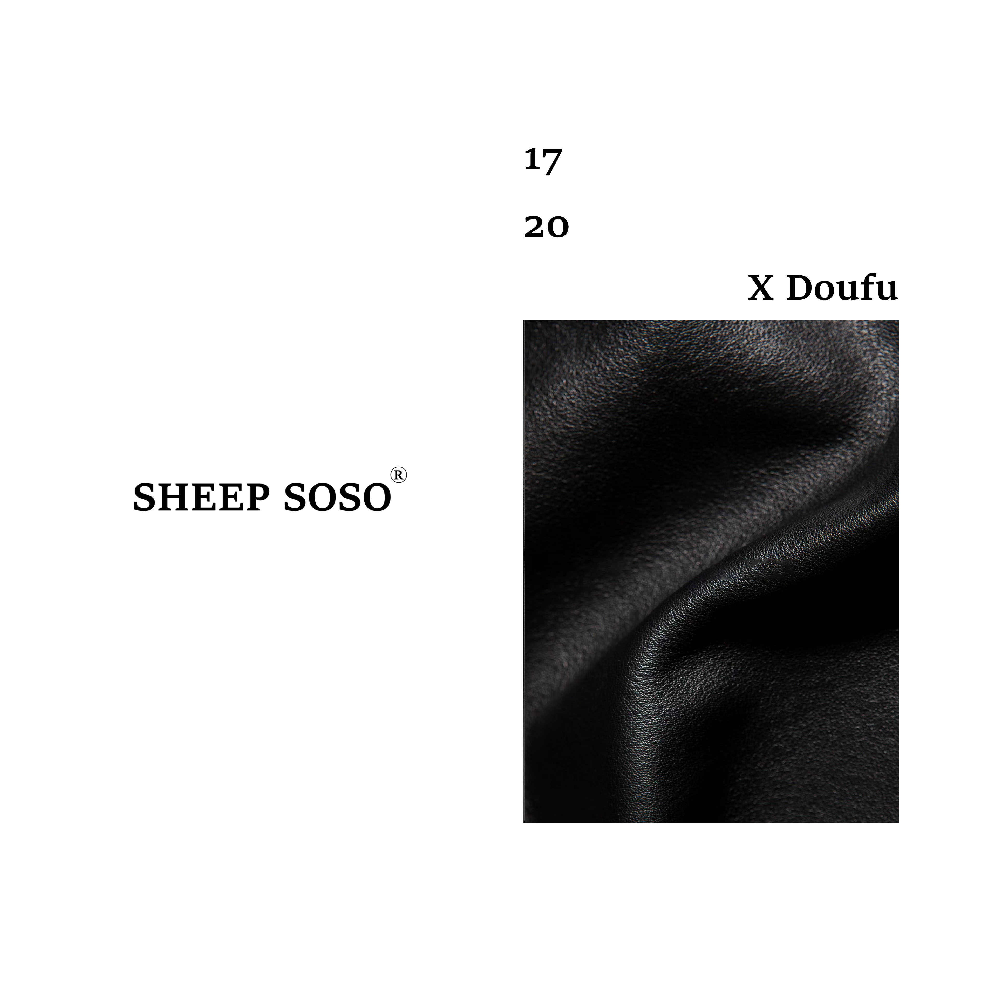 Sheep so so【X钻扣手提包】进口小羊皮重工高版本包包A104