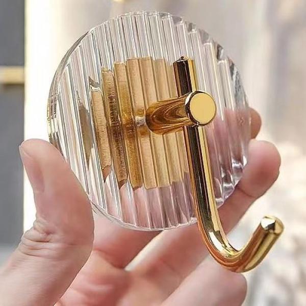 亚克力挂钩浴室免打孔强力粘胶卫生间门后毛巾无痕粘钩粘贴通用