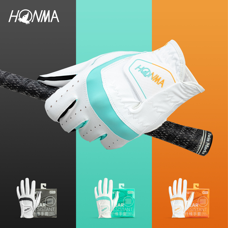 HONMA 高尔夫手套单只装户外运动防滑透气舒适男女同款