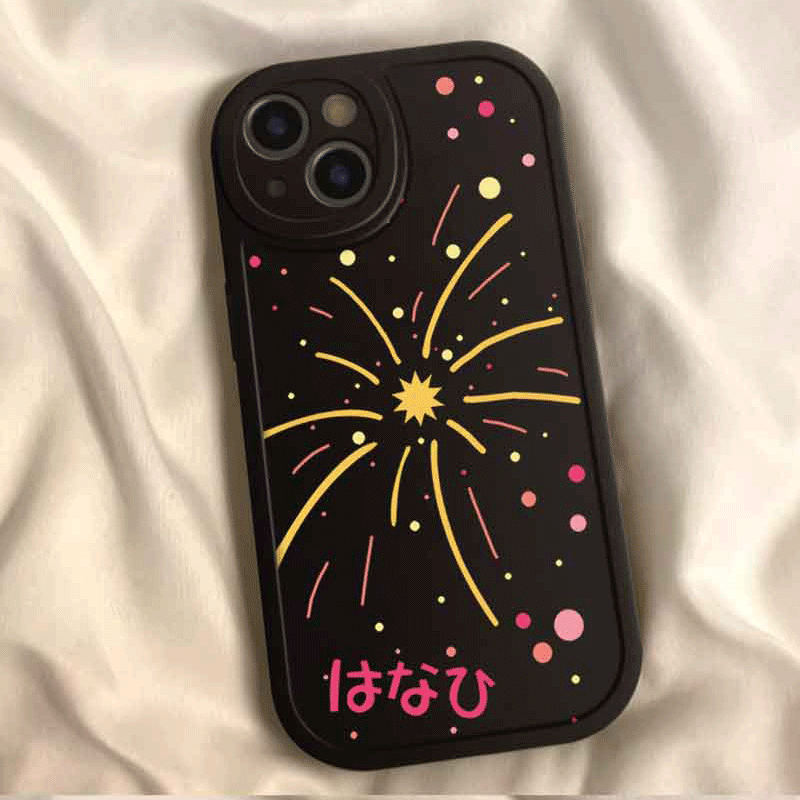 小众新款烟花苹果15ProMax手机壳iPhone14防摔13全包1211软壳X女8