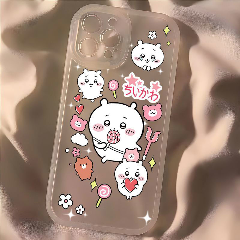 情侣全包可爱手机壳吉伊卡哇苹果15iPhone14ProMax女13////X软壳8