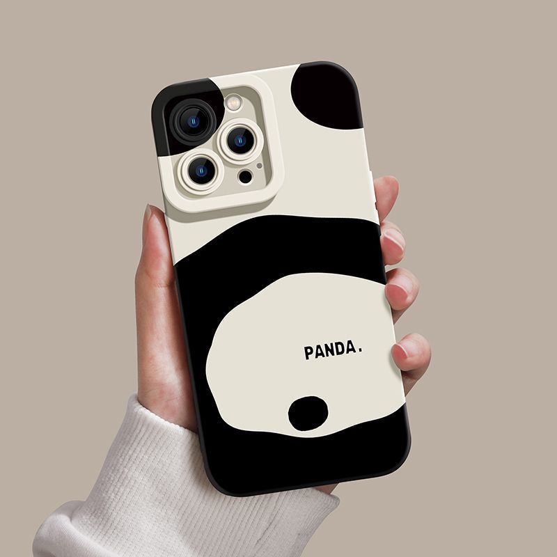 全包情侣手机壳熊猫侠苹果14iPhone13promax防摔Xs男xr软壳11女7/