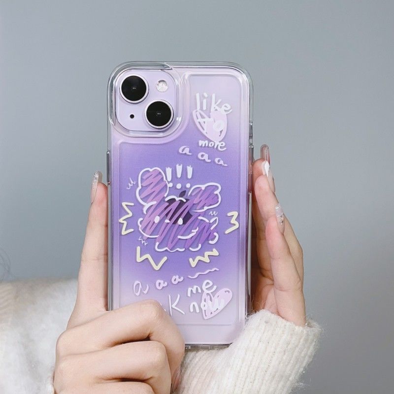 菲林壳软硅胶全包防摔手机壳晕染狗苹果14iPhone13ProMax可爱8P/1