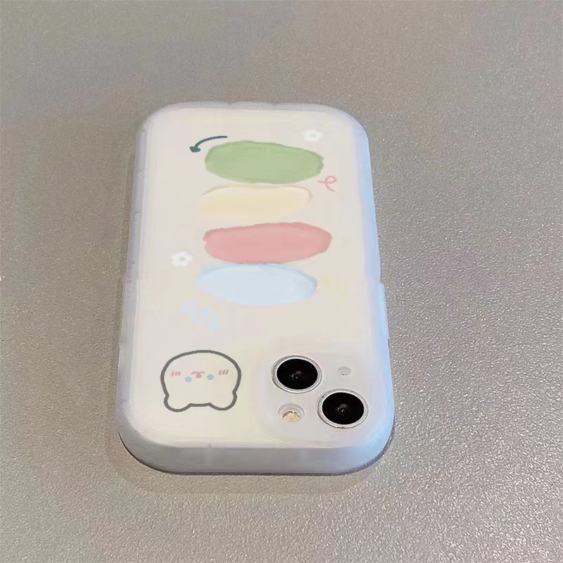 新款彩绘小熊苹果15ProMax手机壳iPhone14全包13小众12可爱11防摔