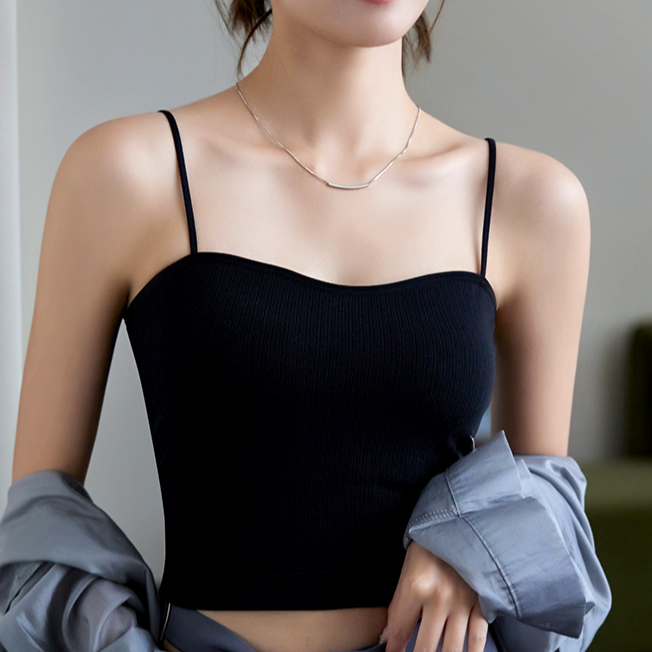 亲肤舒适吊带莫代尔免穿bra夏日清凉 203#